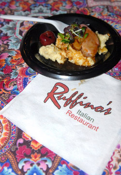 Ruffino's duck breast was enhanced by the delicious grits and pickled cherry.